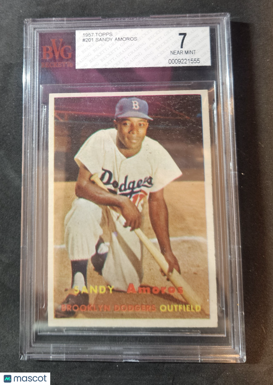 1957 Topps Sandy Amoros #201 BVG 7