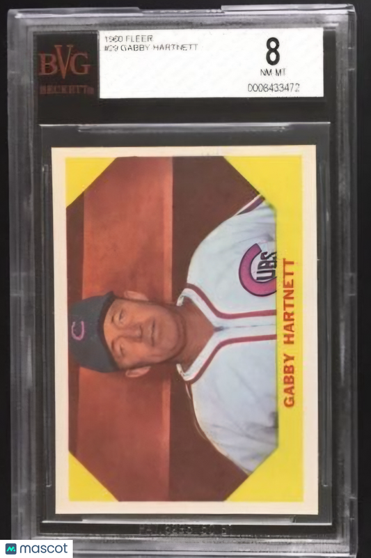 1960 Fleer Gabby Hartnett #29 BVG 8