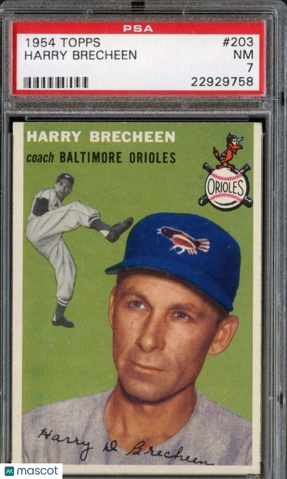 1954 Topps Harry Brecheen #203 PSA 7