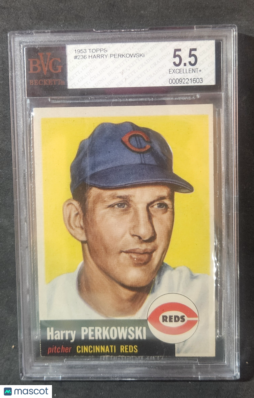 1953 Topps Harry Perkowski DP #236 BVG 5.5