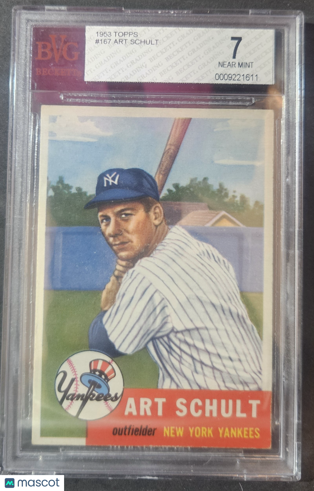1953 Topps Art Schult #167 Rookie BVG 7