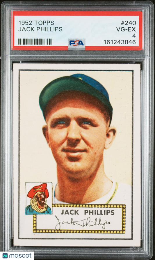 1952 Topps Jack Phillips #240 PSA 4