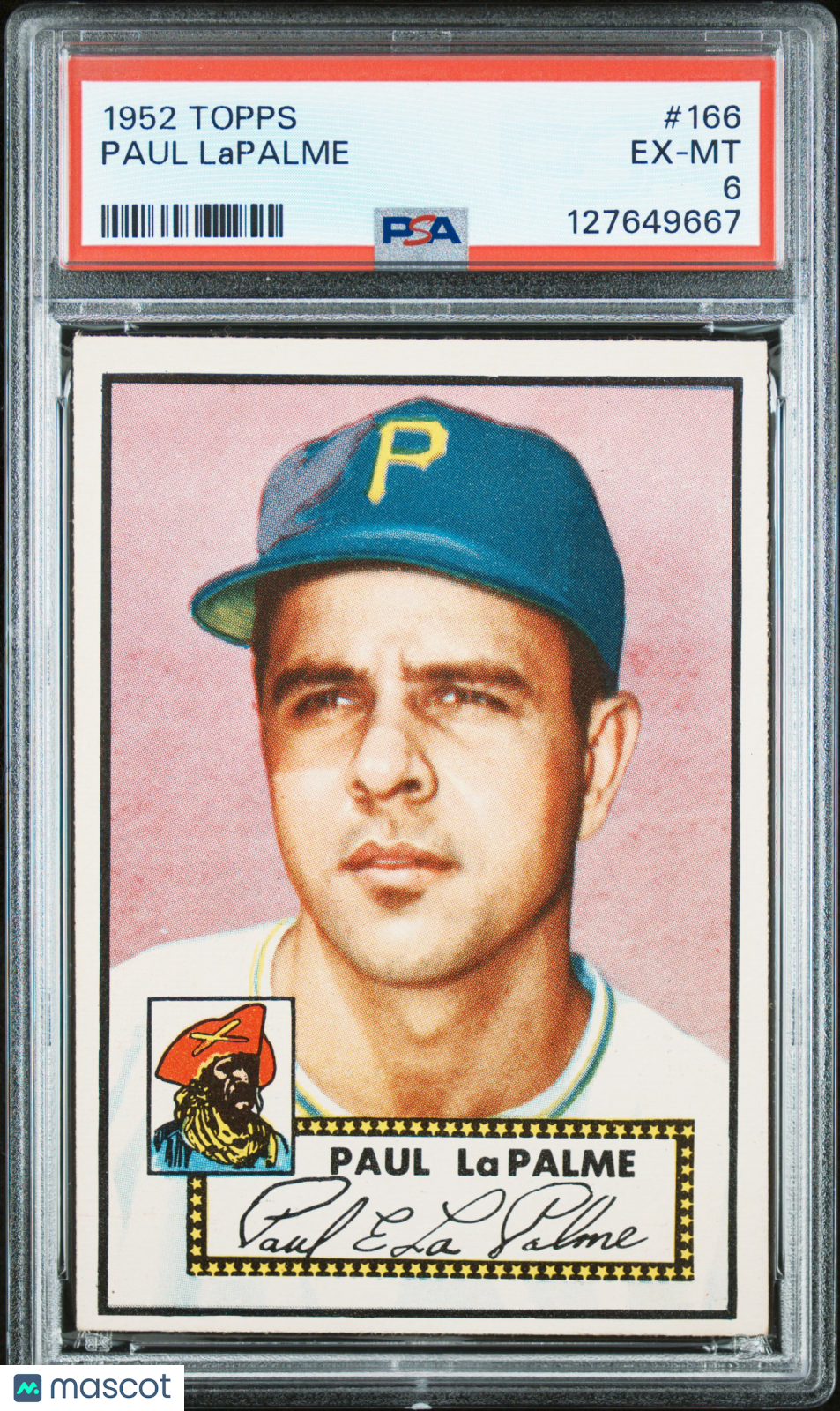 1952 Topps Paul Lapalme #166 PSA 6