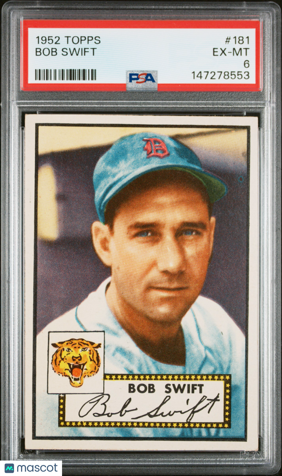 1952 Topps Bob Swift #181 PSA 6