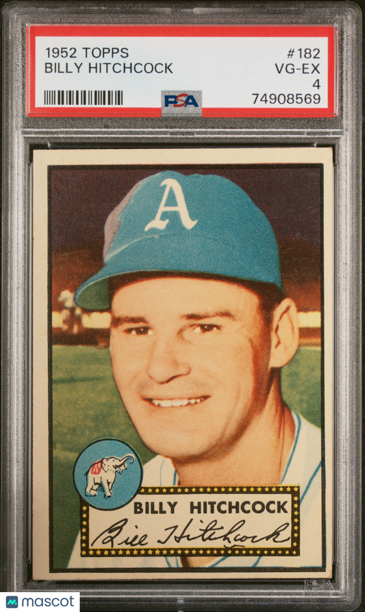 1952 Topps Billy Hitchcock #182 PSA 4