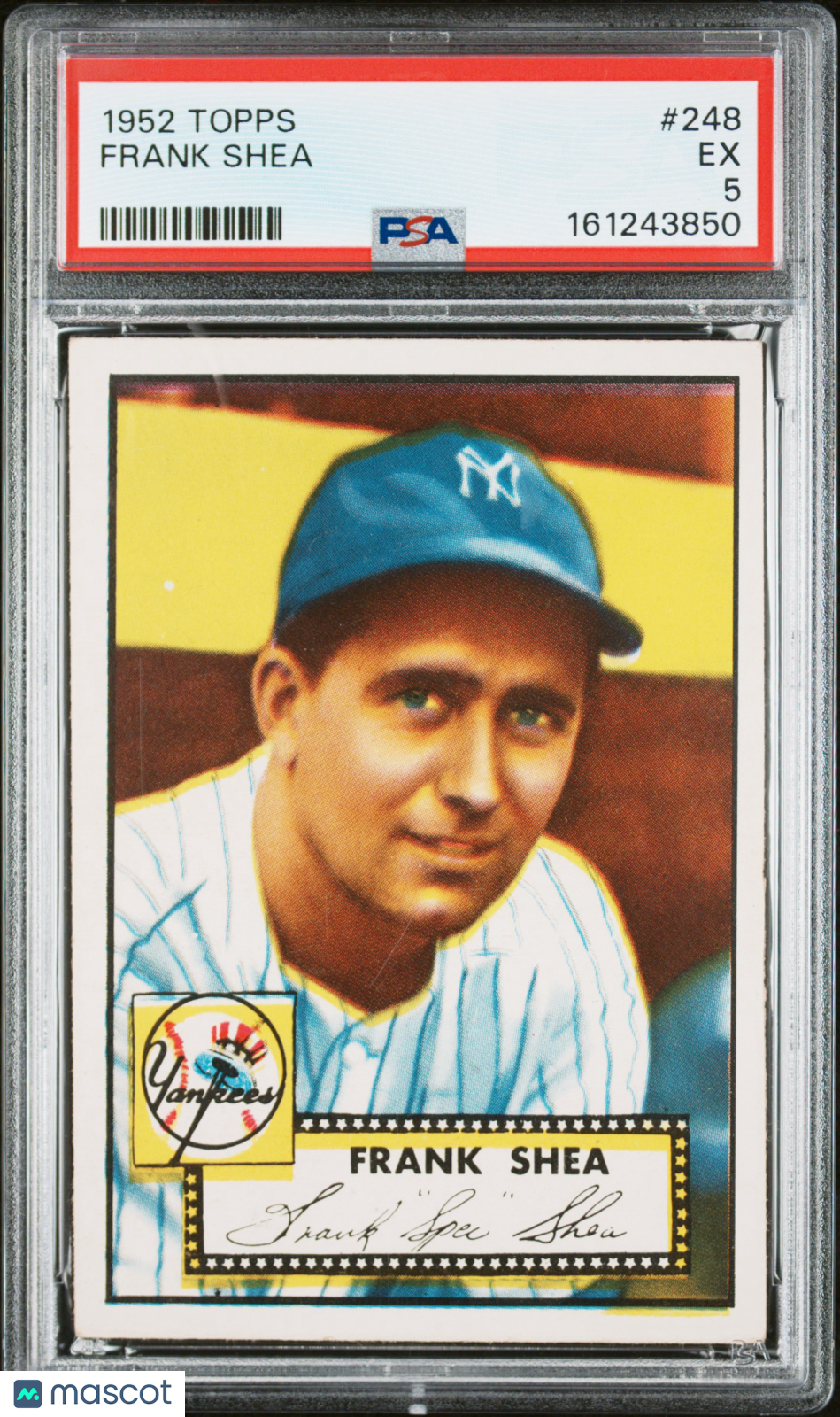 1952 Topps Frank Shea #248 PSA 5