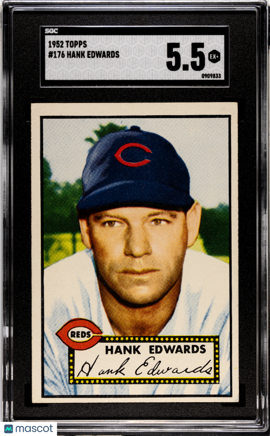1952 Topps Hank Edwards #176 SGC 5.5
