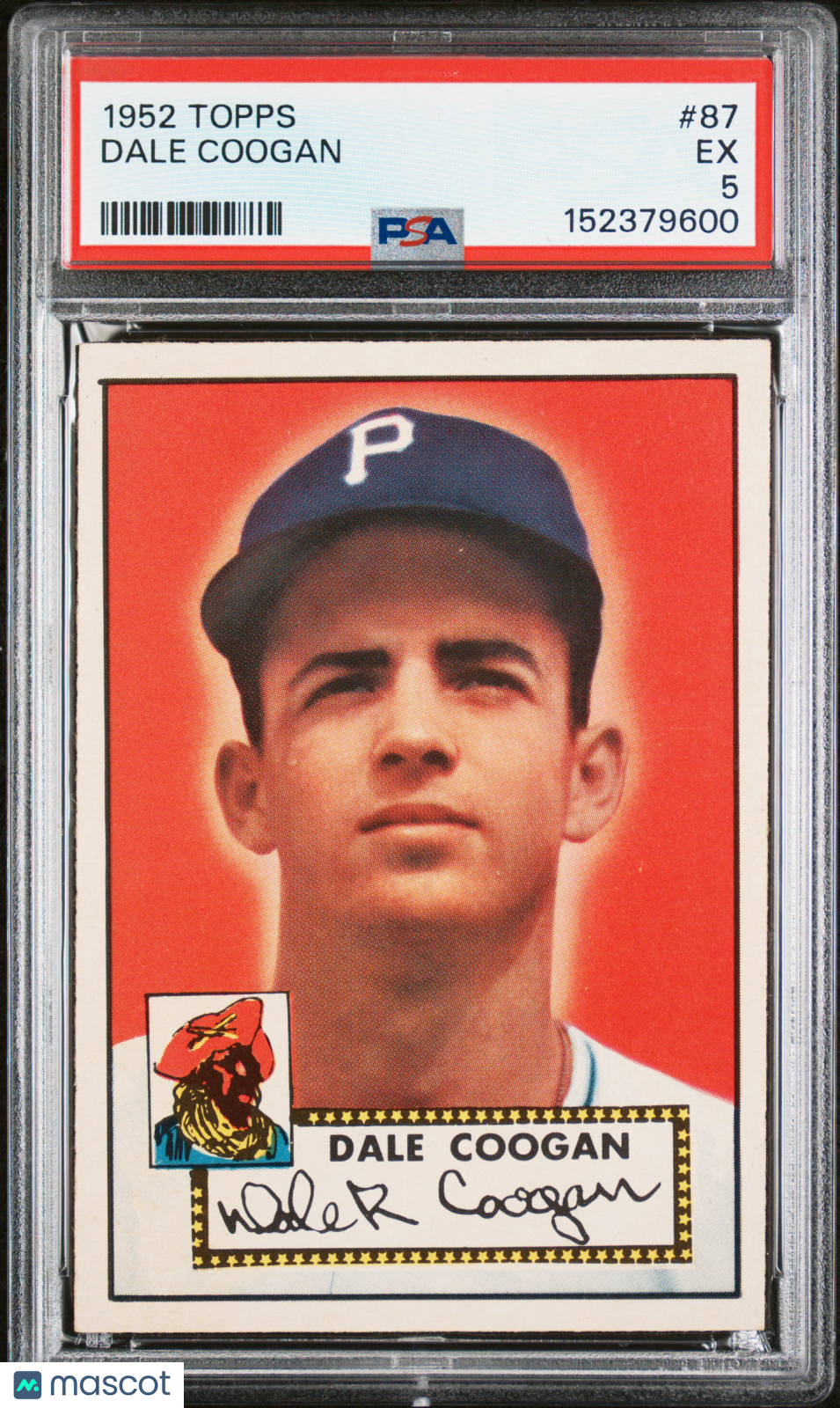 1952 Topps Dale Coogan #87 PSA 5