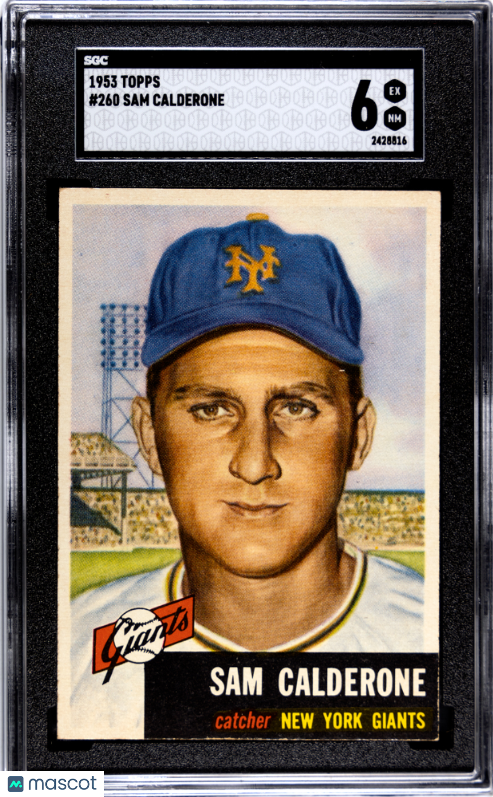 1953 Topps Sam Calderone #260 SGC 6