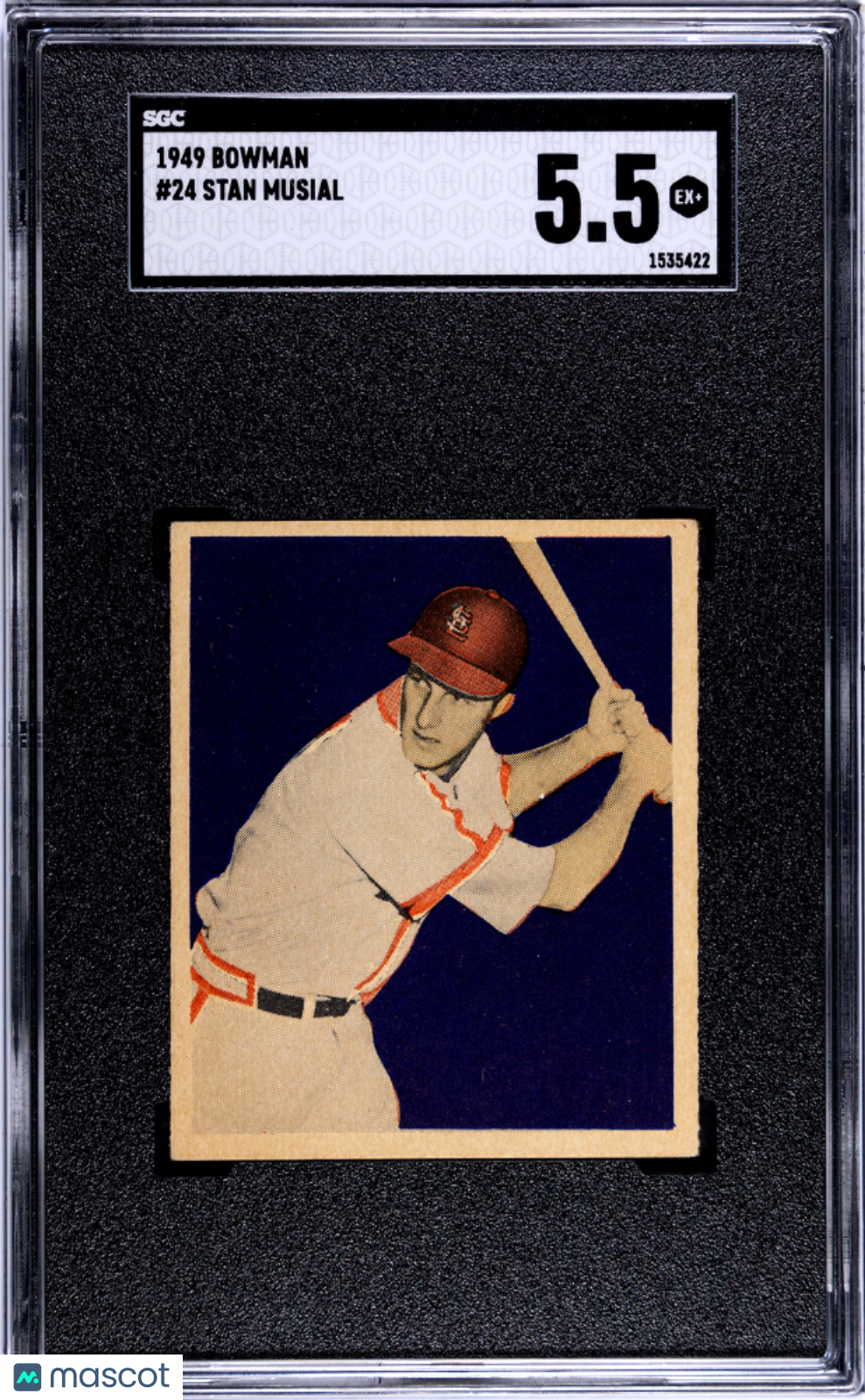 1949 Bowman Stan Musial #24 SGC 5.5