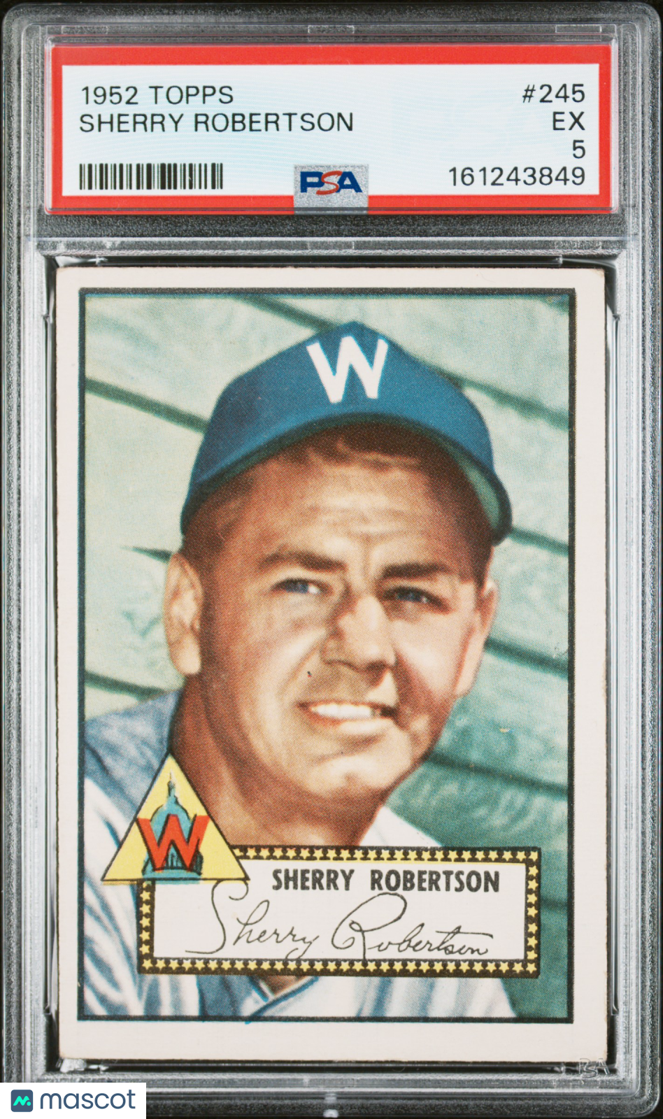 1952 Topps Sherry Robertson #245 PSA 5