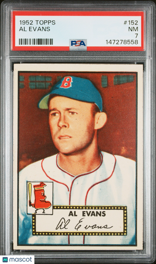 1952 Topps Al Evans #152 PSA 7