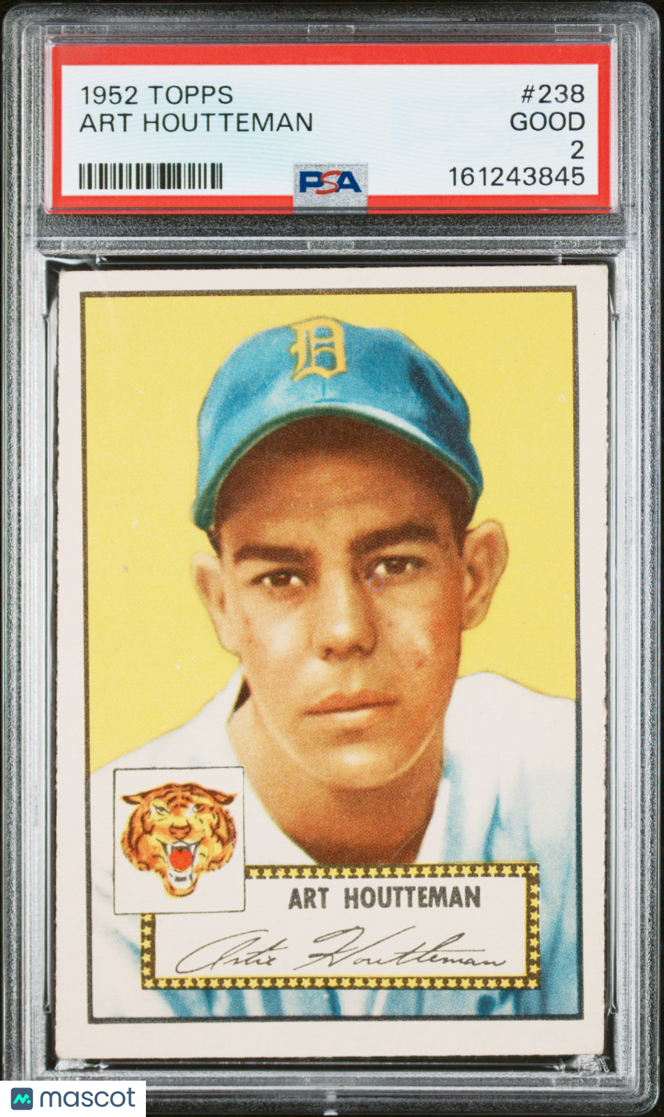 1952 Topps Art Houtteman #238 PSA 2