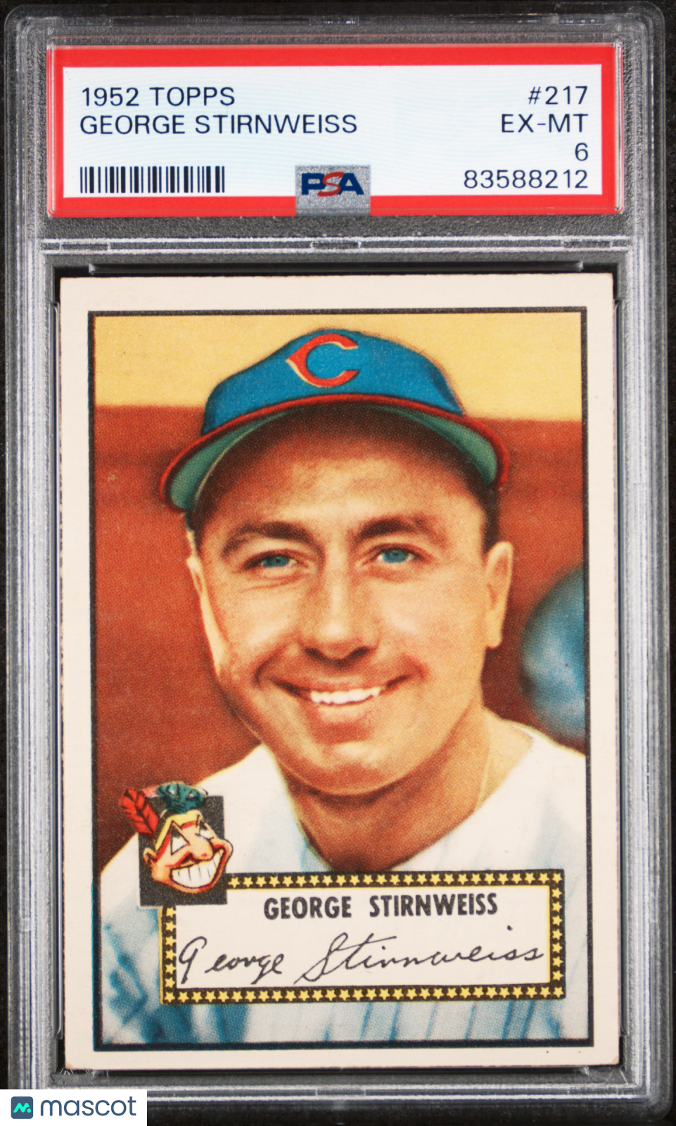 1952 Topps George Stirnweiss #217 PSA 6