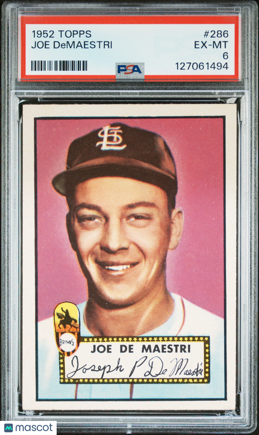 1952 Topps Joe Demaestri #286 PSA 6