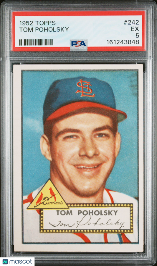 1952 Topps Tom Poholsky #242 PSA 5