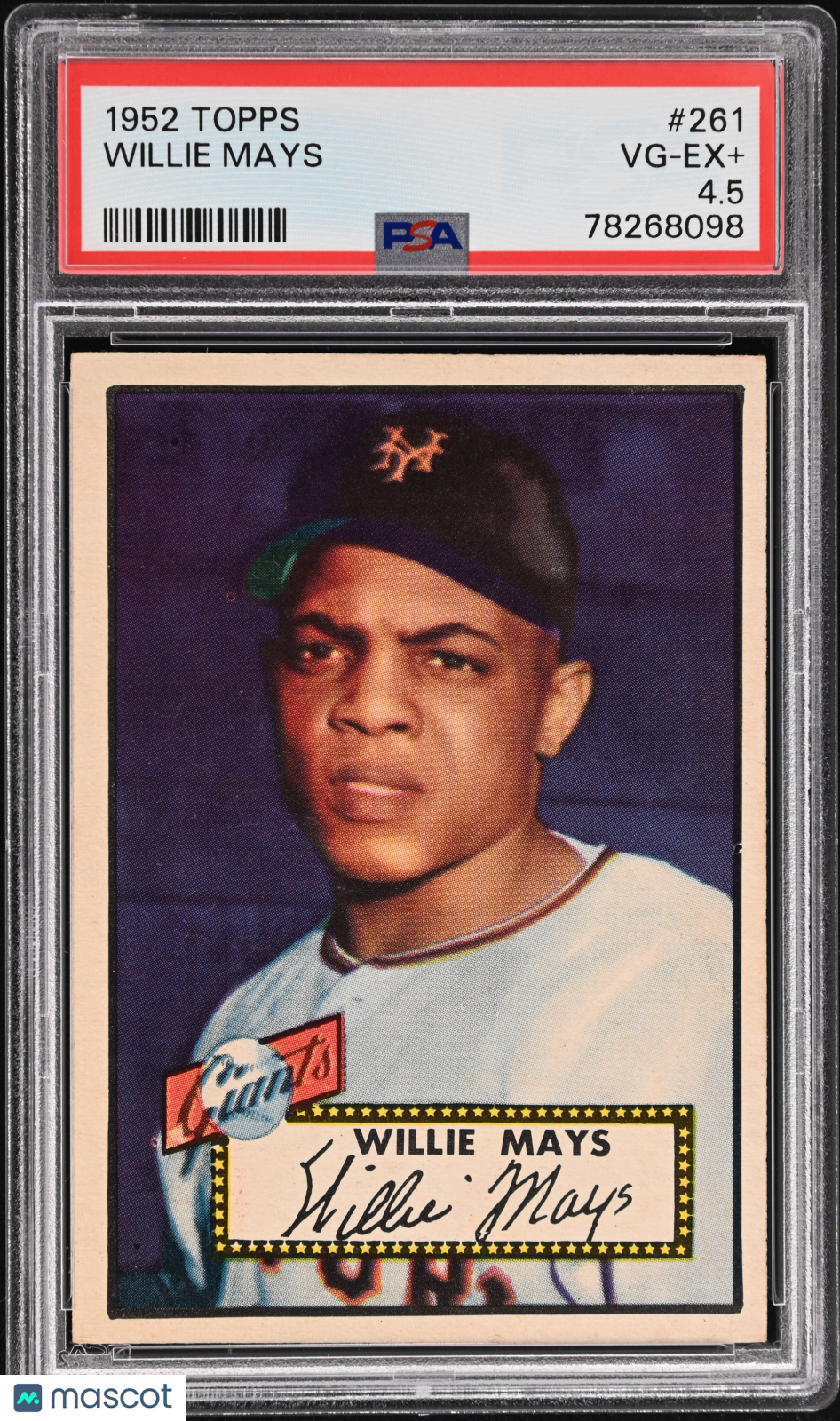 1952 Topps Willie Mays #261 HOF PSA 4.5