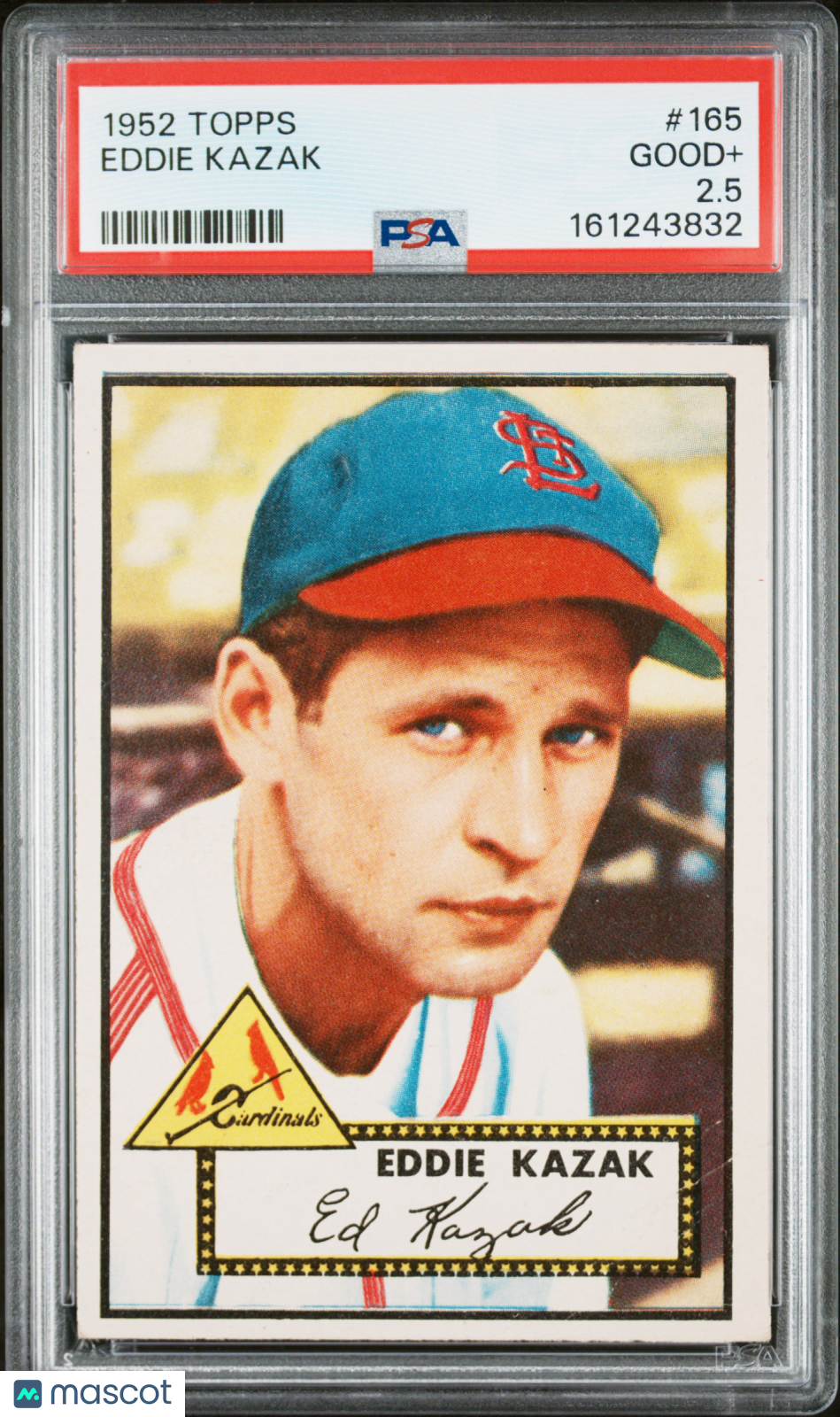1952 Topps Eddie Kazak #165 PSA 2.5