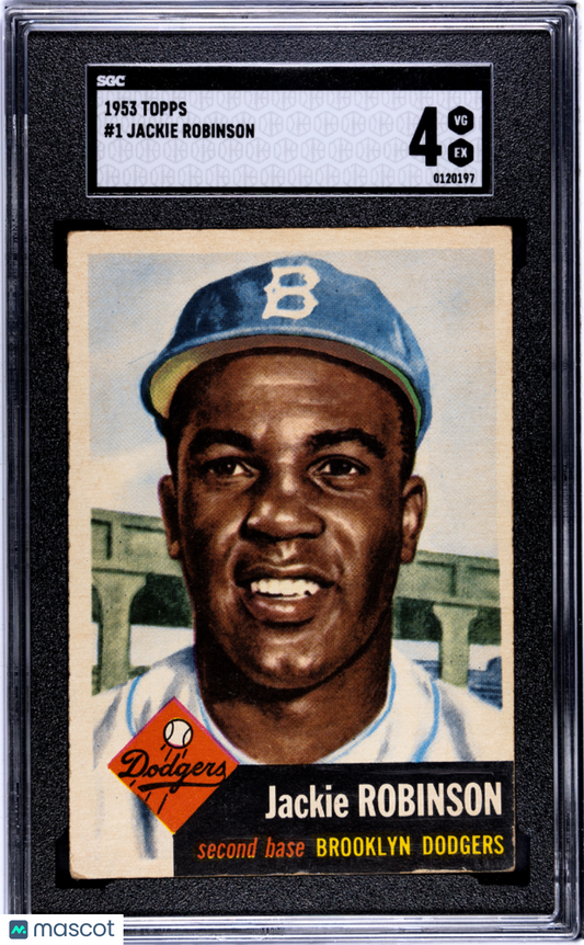 1953 Topps Jackie Robinson #1 SGC 4