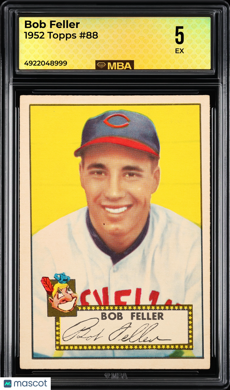 1952 Topps Bob Feller #88 MBA 5