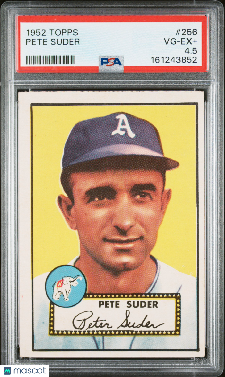 1952 Topps Pete Suder #256 PSA 4.5