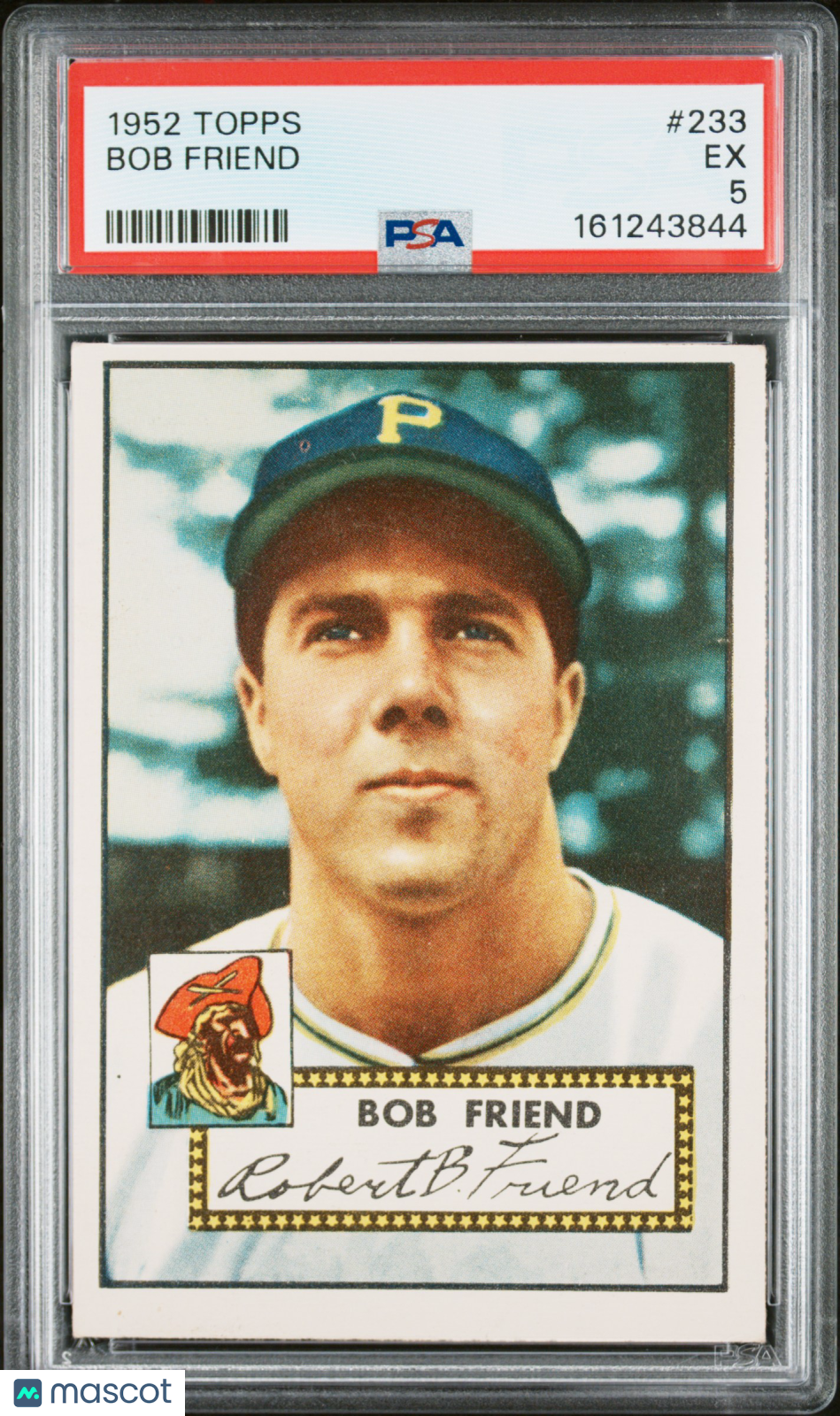 1952 Topps Bob Friend #233 PSA 5