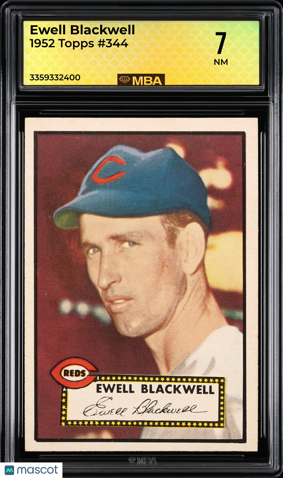 1952 Topps Ewell Blackwell #344 MBA 7