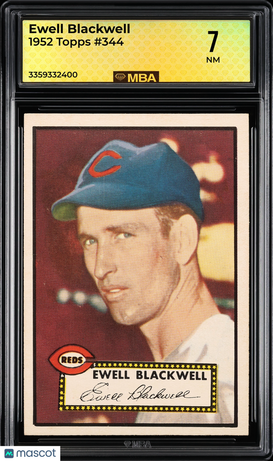 1952 Topps Ewell Blackwell #344 MBA 7